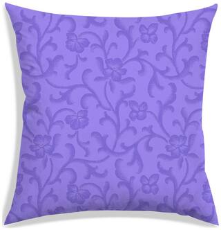 RADANYA Floral Polyester Purple Cushion Cover ( Small , Pack of 1 )