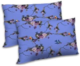 RADANYA Polyester Floral Pillow Covers ( Pack of 2 , Purple )