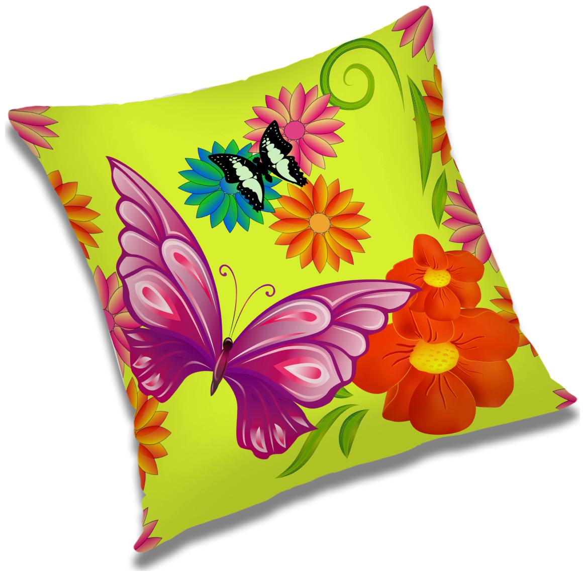 

RADANYA Floral Cushion Cover with Filler Set 12X12 inch