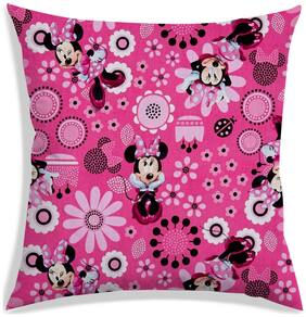 RADANYA Floral Polyester Pink Cushion Cover ( Large , Pack of 1 )