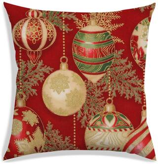 RADANYA Floral Polyester Blue Cushion Cover ( Large , Pack of 1 )