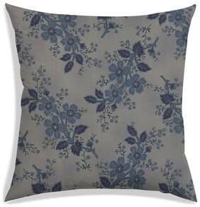 RADANYA Floral Polyester Grey Cushion Cover ( Regular , Pack of 1 )