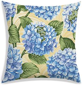 RADANYA Floral Polyester Beige Cushion Cover ( Large , Pack of 1 )