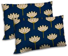 RADANYA Polyester Animal Pillow Covers ( Pack of 2 , Blue )