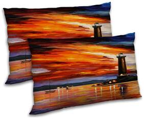 RADANYA Polyester Floral Pillow Covers ( Pack of 2 , Multi )