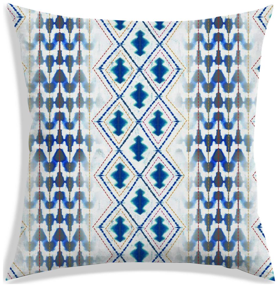 

RADANYA Floral Polyester Blue Cushion Cover ( Large Pack of 1 )