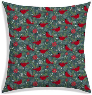 RADANYA Floral Polyester Grey Cushion Cover ( Small , Pack of 1 )