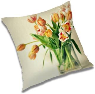 RADANYA Floral Cushion Cover 12x12 inch