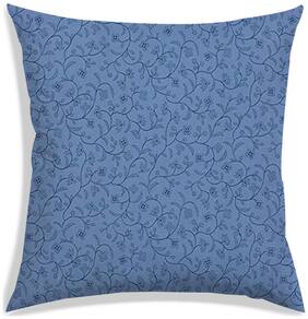 RADANYA Floral Polyester Green Cushion Cover ( Large , Pack of 1 )