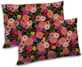 RADANYA Polyester Floral Pillow Covers ( Pack of 2 , Multi )