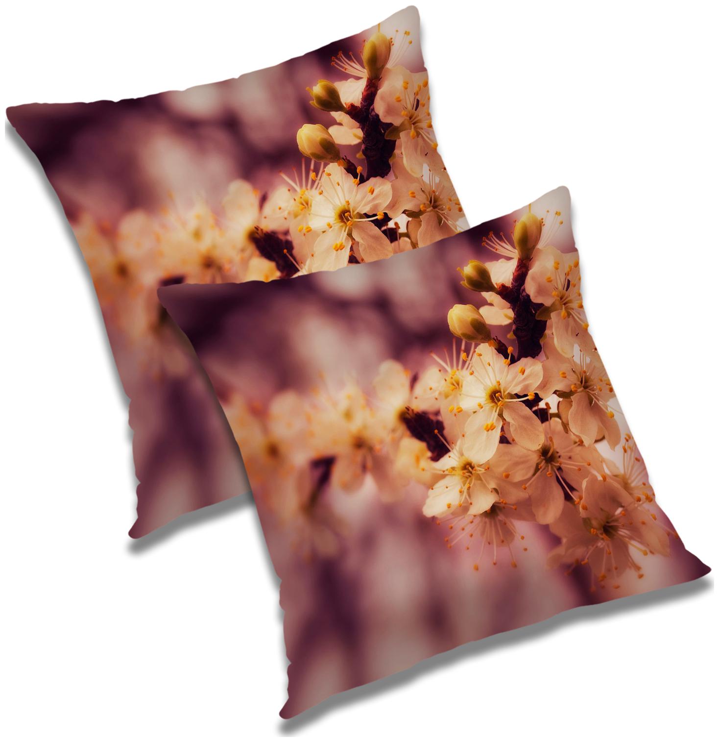 

RADANYA Floral Cushion Cover with Filler (Set of 2) 18x18 inch