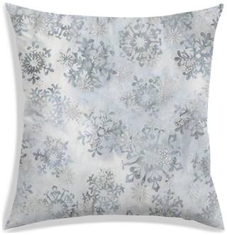 RADANYA Floral Polyester Grey Cushion Cover ( Small , Pack of 1 )