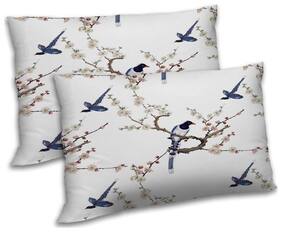 RADANYA Polyester Printed Pillow Covers ( Pack of 2 , Off-White )