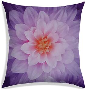 RADANYA Floral Polyester Purple Cushion Cover ( Extra large , Pack of 1 )