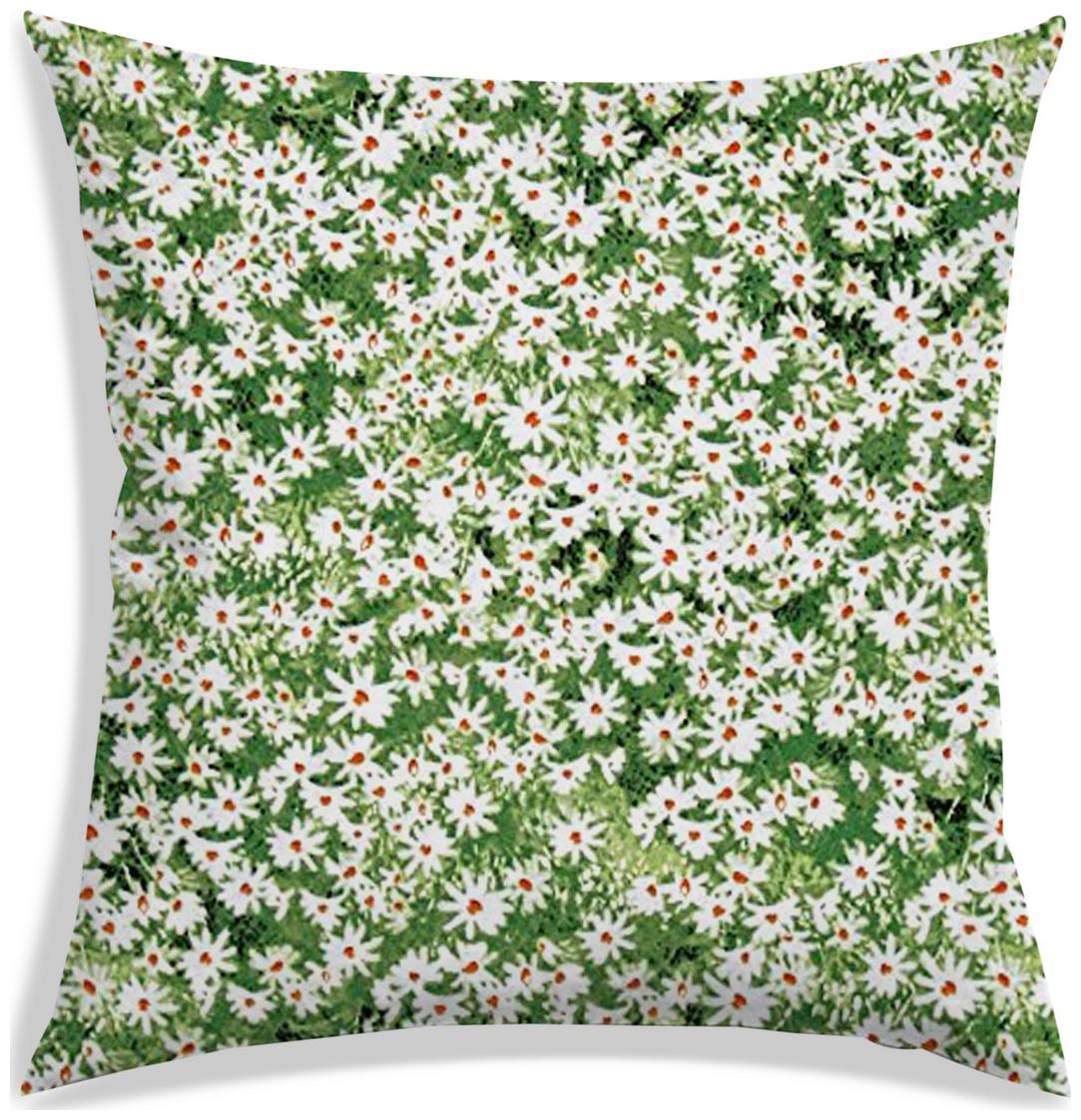 

RADANYA Floral Polyester Green Cushion Cover ( Small Pack of 1 )