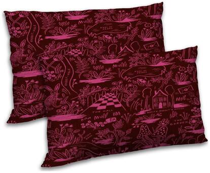 RADANYA Floral Printed Accent Cusion Set of 2 - 12x18 inch