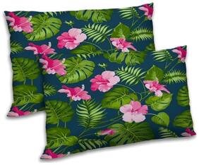 RADANYA Polyester Floral Pillow Covers ( Pack of 2 , Grey )