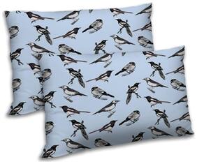 RADANYA Polyester Floral Pillow Covers ( Pack of 2 , Blue )