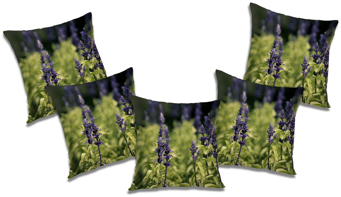 

RADANYA Floral Cushion Cover with Filler (Set of 5) 20x20 inch