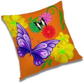 RADANYA Floral Cushion Cover with Filler Set 24x24 inch
