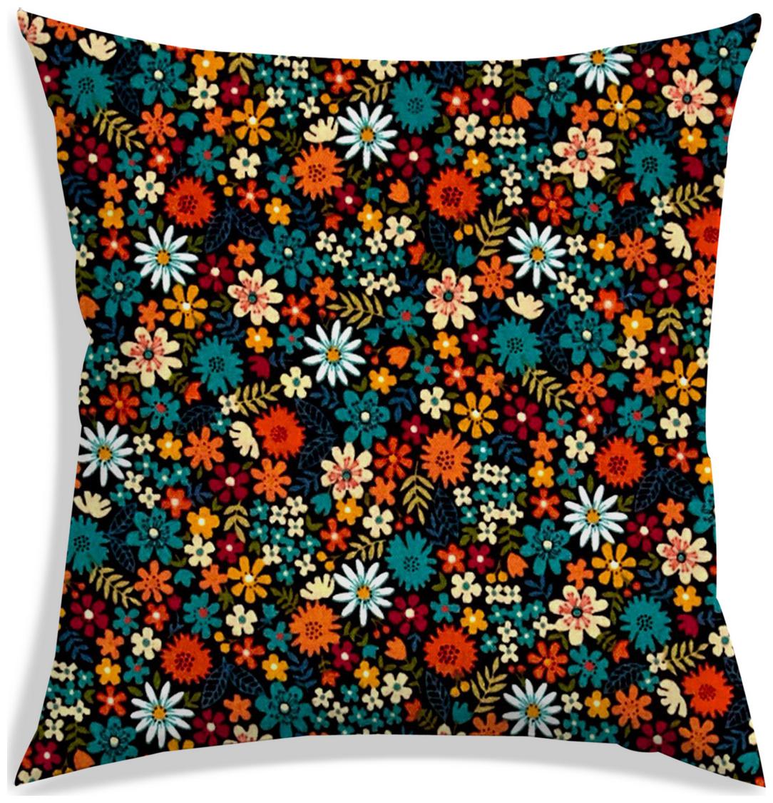 

RADANYA Floral Cushion Cover 18x18 inch