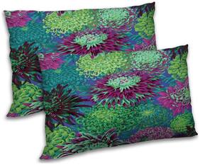 RADANYA Polyester Floral Pillow Covers ( Pack of 2 , Multi )