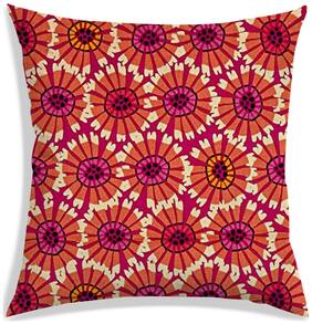 RADANYA Floral Polyester Beige Cushion Cover ( Regular , Pack of 1 )