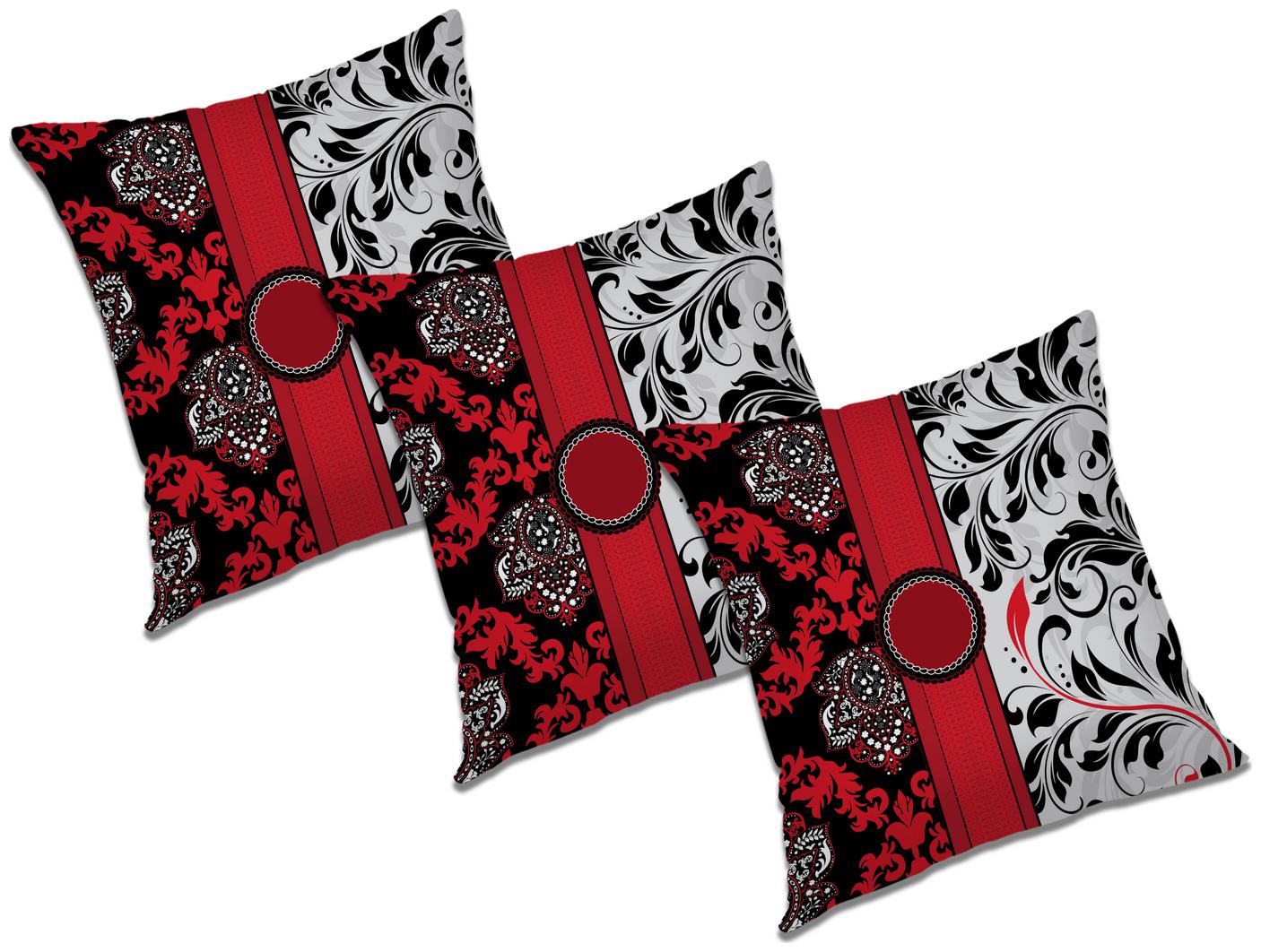 

RADANYA Floral Cushion Cover (Set of 3) 16x16 inch