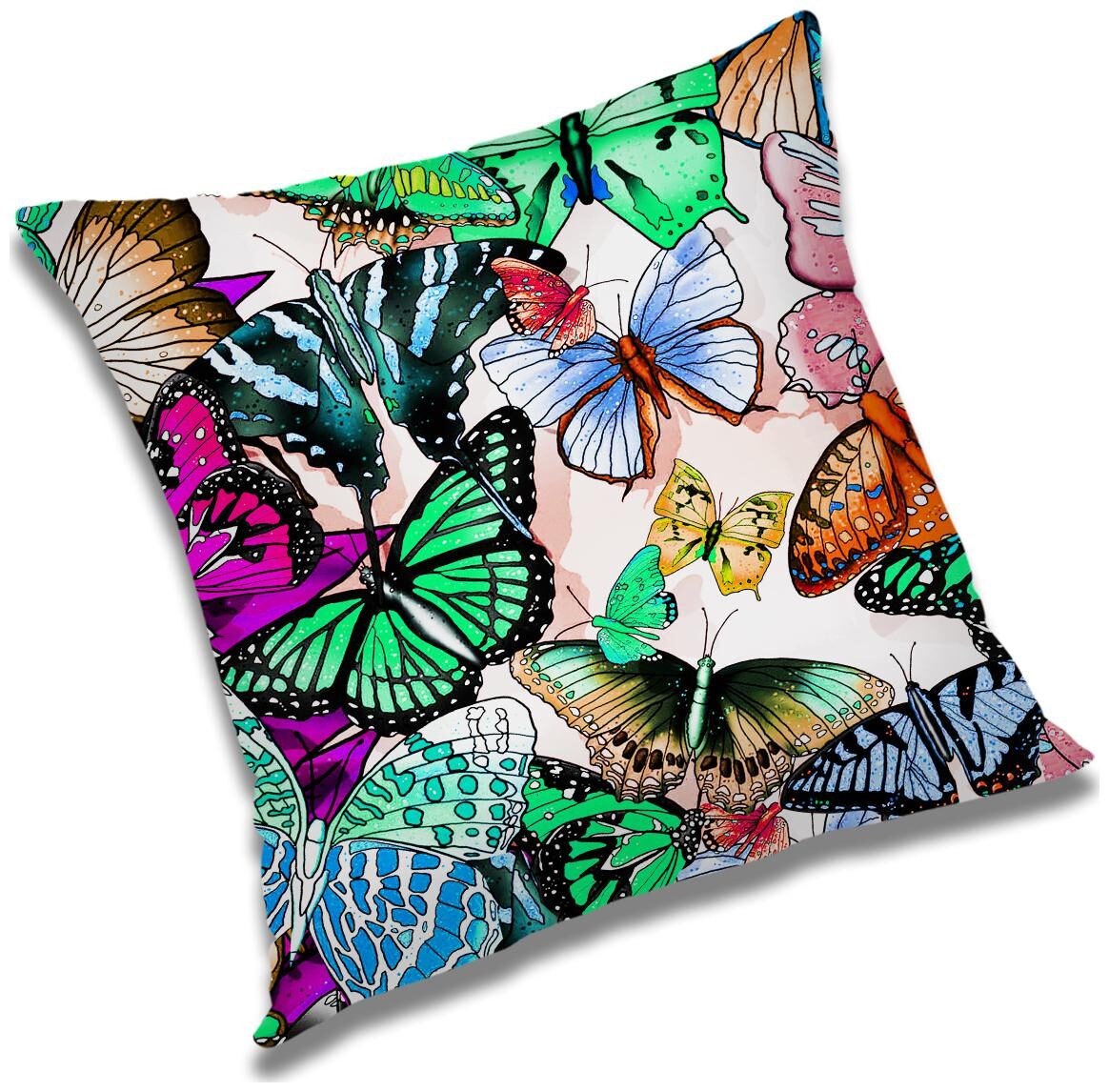 

RADANYA Floral Cushion Cover with Filler Set 12X12 inch