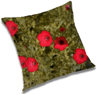 RADANYA Floral Cushion Cover 16x16 inch