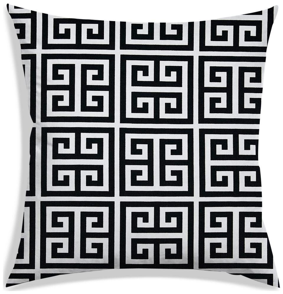 

RADANYA Geometric Polyester Off-white Cushion Cover ( Large Pack of 1 )