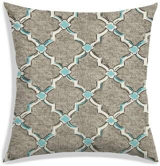 RADANYA Geometric Polyester Grey Cushion Cover ( Regular , Pack of 1 )