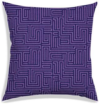 RADANYA Geometric Polyester Purple Cushion Cover ( Small , Pack of 1 )