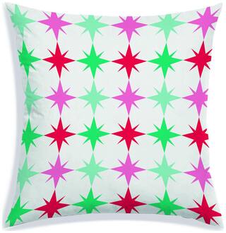 RADANYA Geometric Polyester Off-white Cushion Cover ( Large , Pack of 1 )