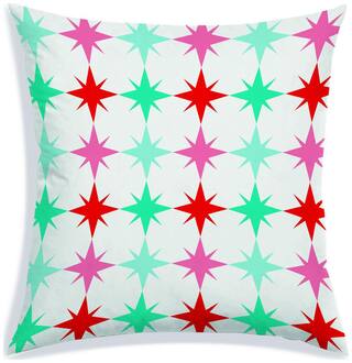 RADANYA Geometric Polyester Off-white Cushion Cover ( Large , Pack of 1 )