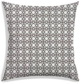 RADANYA Geometric Polyester Grey Cushion Cover ( Small , Pack of 1 )