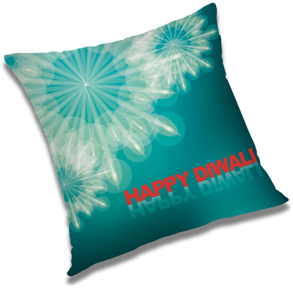 

RADANYA Printed Polyester Blue Cushion Cover ( Extra large Pack of 1 )