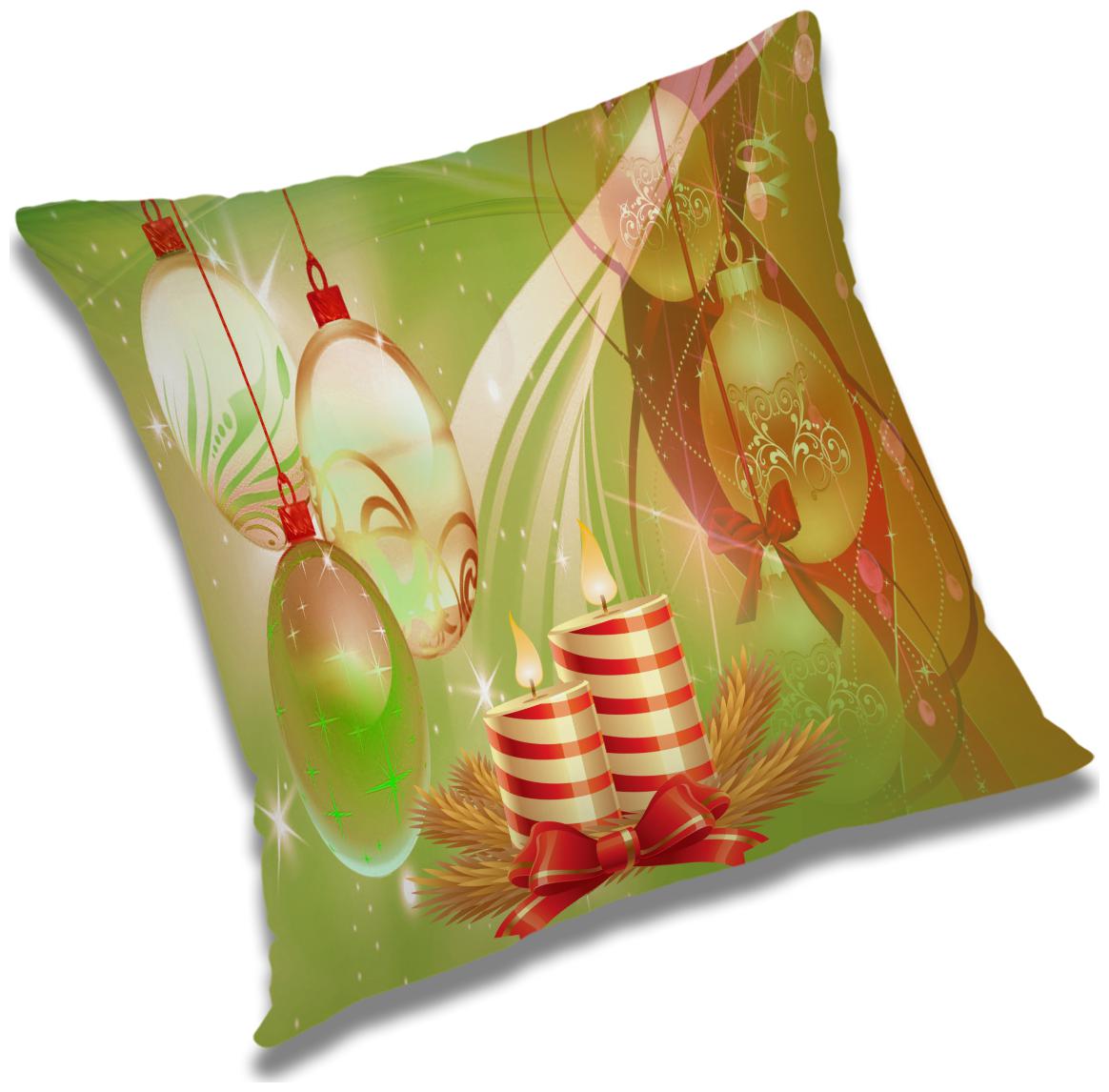 

RADANYA Printed Polyester Green Cushion Cover ( Small Pack of 1 )
