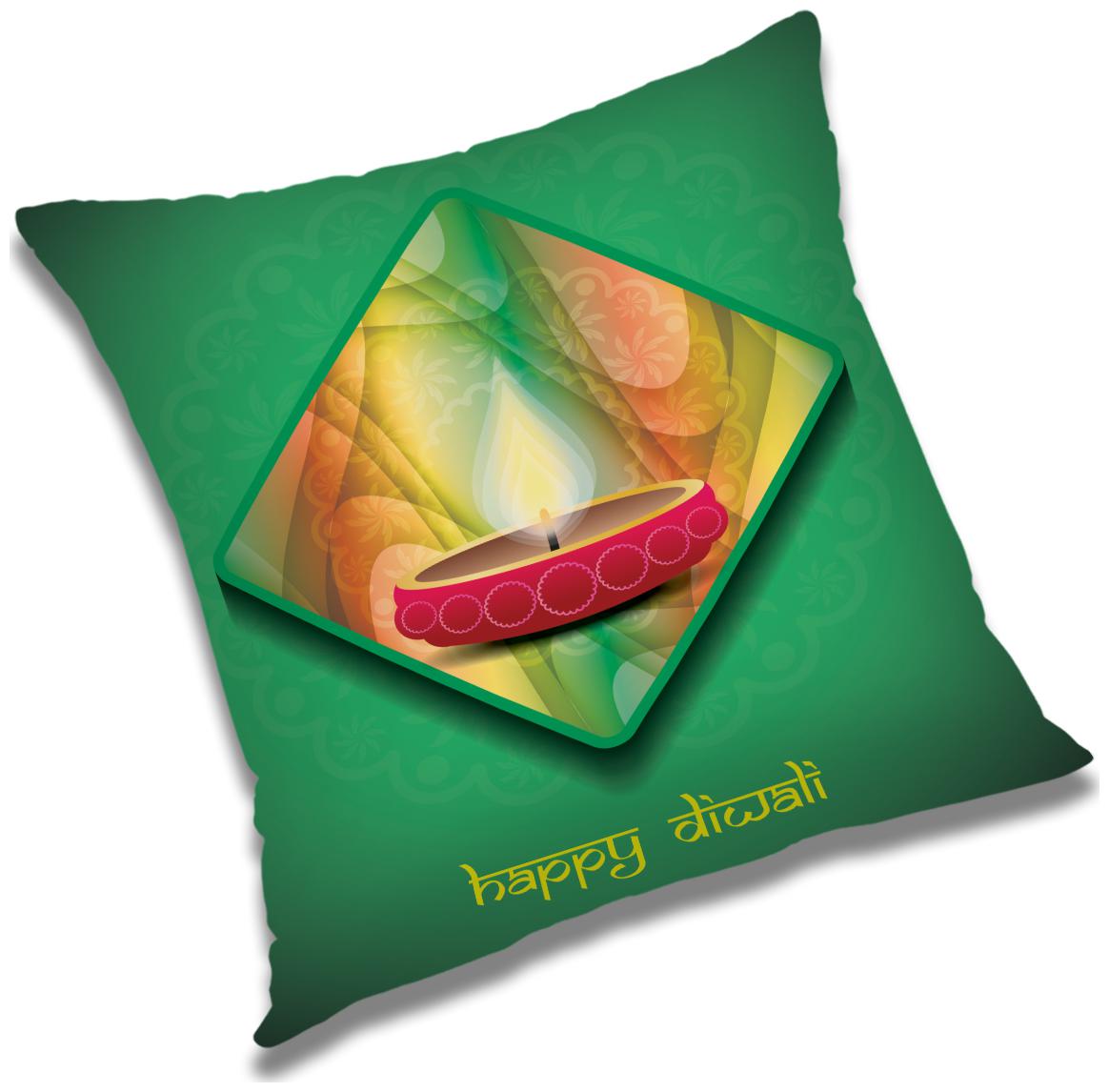 

RADANYA Printed Polyester Green Cushion Cover ( Regular Pack of 1 )