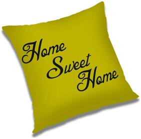 RADANYA Home Sweet Home Printed Cushion Cover Green,24x24 inch