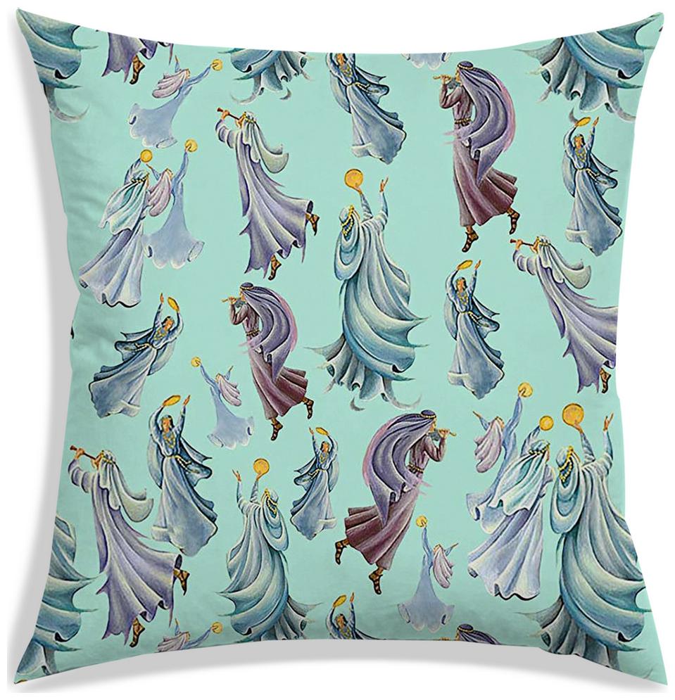 

RADANYA Printed Polyester Green Cushion Cover ( Extra large Pack of 1 )