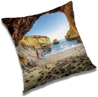 RADANYA Natural Cushion Cover 16x16 inch