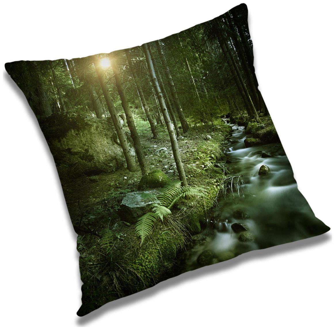 

RADANYA Printed Polyester Green Cushion Cover ( Extra large Pack of 1 )