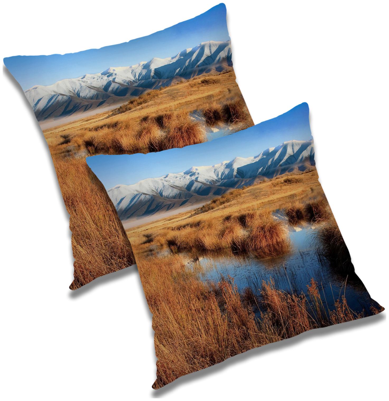 

RADANYA Printed Polyester Green Cushion Cover ( Small Pack of 2 )