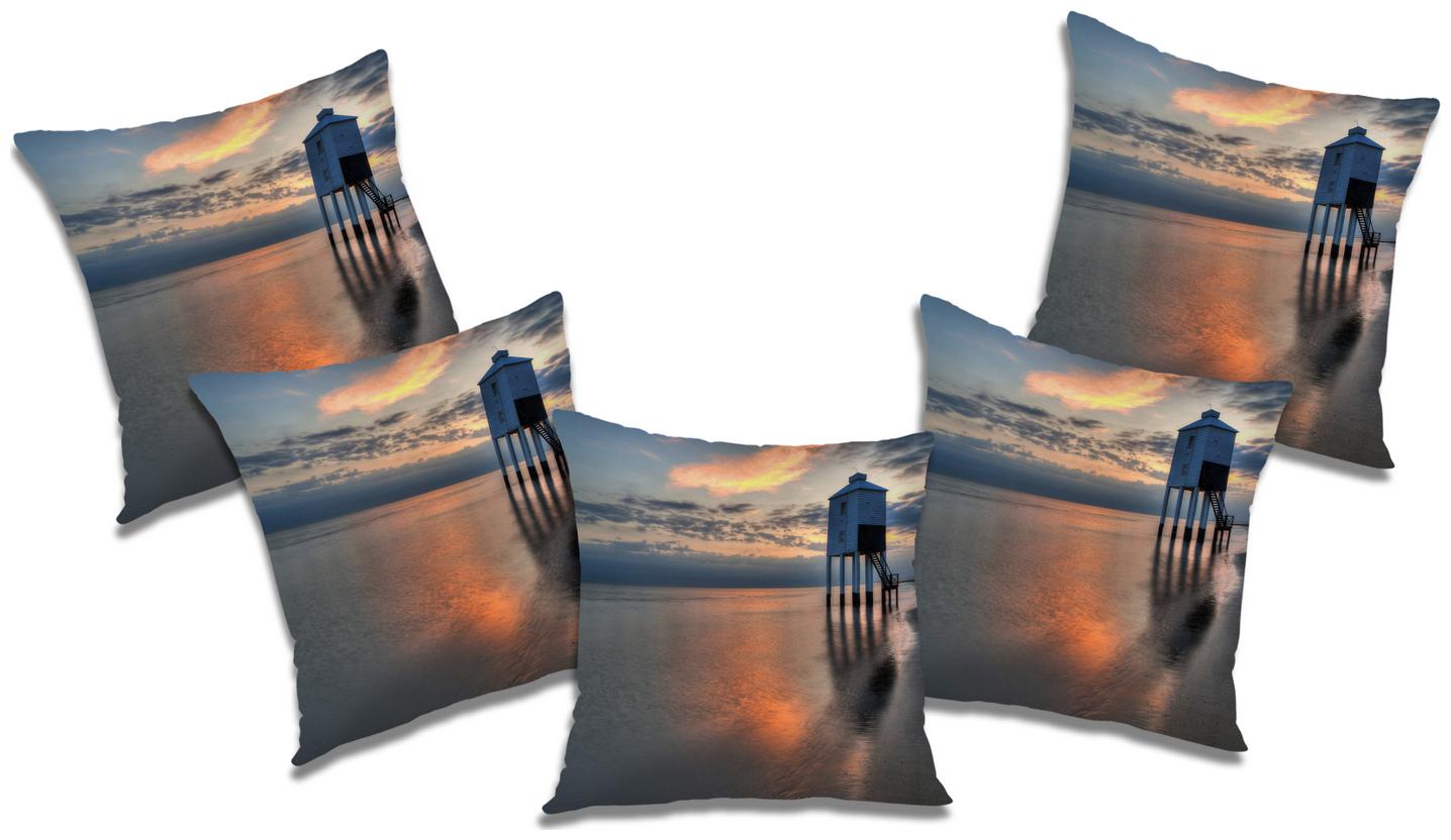 

RADANYA Printed Polyester Grey Cushion Cover ( Regular Pack of 5 )
