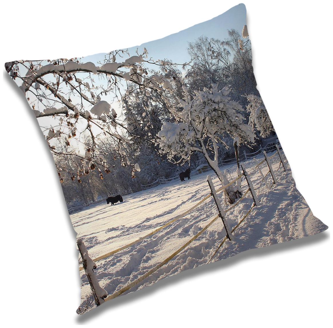 

RADANYA Printed Polyester Grey Cushion Cover ( Extra large Pack of 1 )