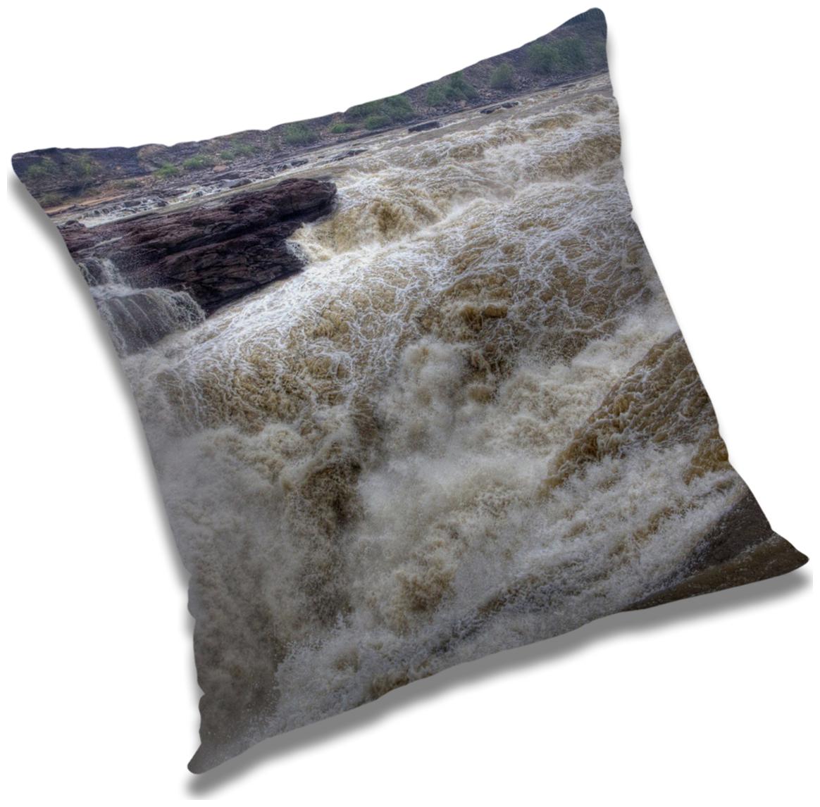 

RADANYA Printed Polyester Grey Cushion Cover ( Large Pack of 1 )