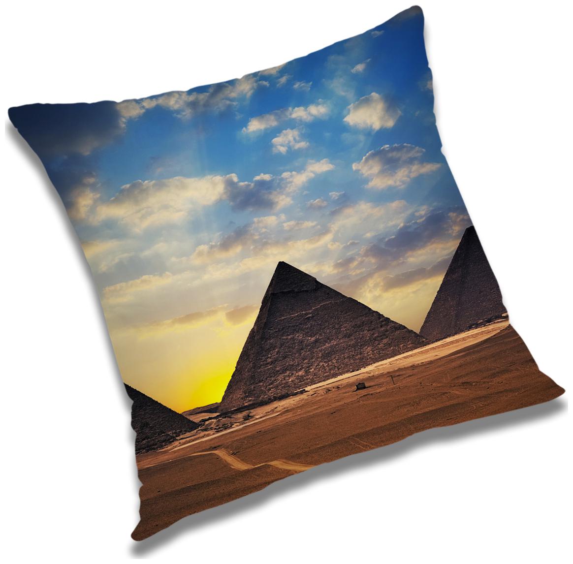 

RADANYA Nature Printed Cushion Cover Brown 24x24 inch