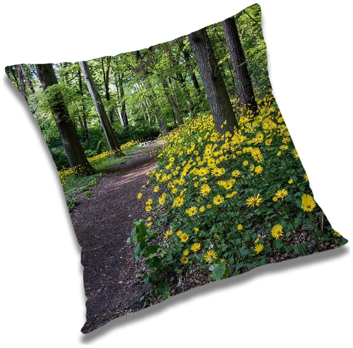 

RADANYA Printed Polyester Green Cushion Cover ( Large Pack of 1 )