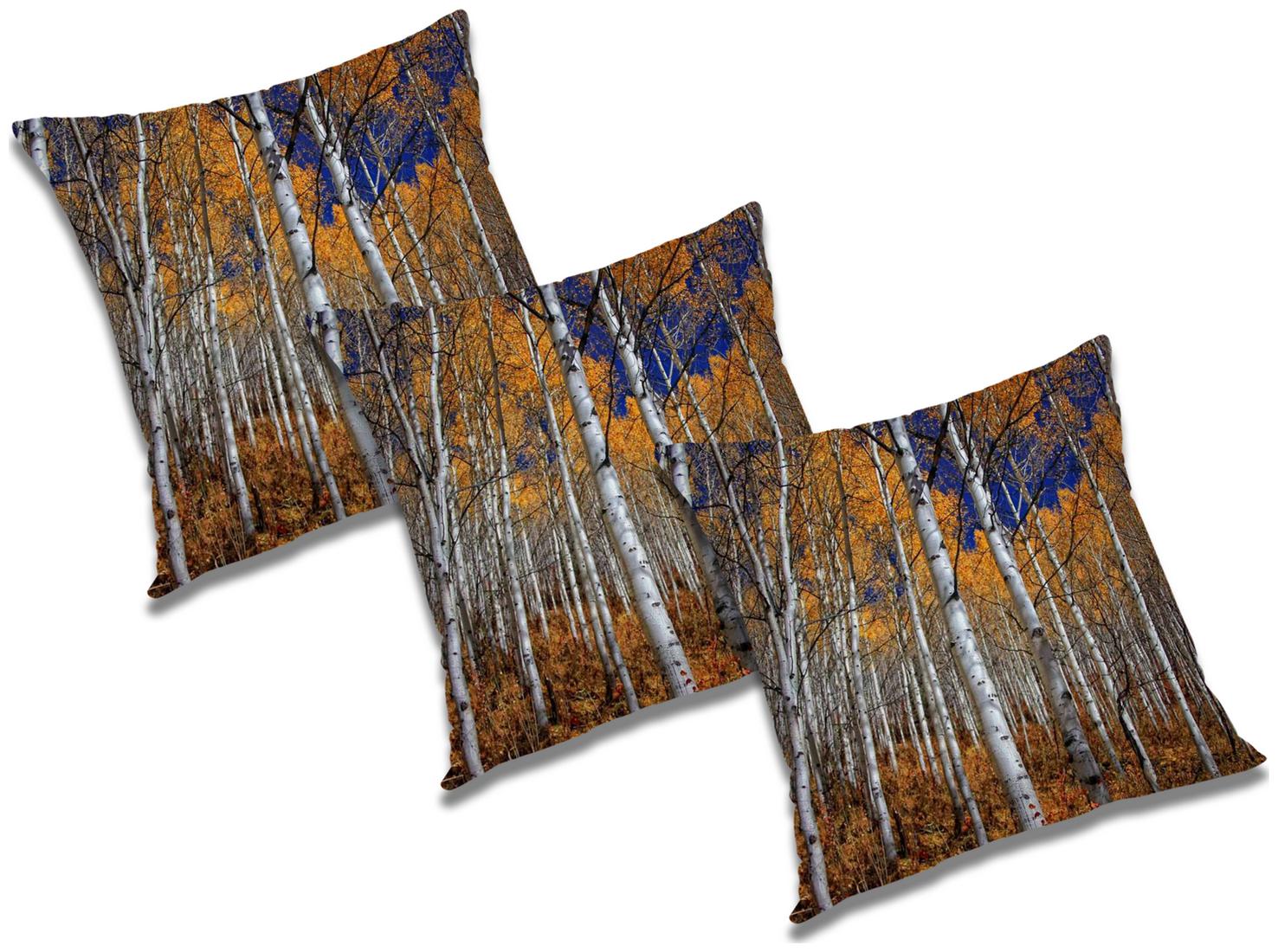 

RADANYA Printed Polyester Beige Cushion Cover ( Small Pack of 3 )